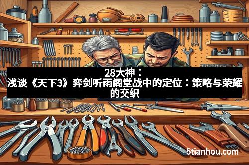 28大神：浅谈《天下3》弈剑听雨阁堂战中的定位：策略与荣耀的交织