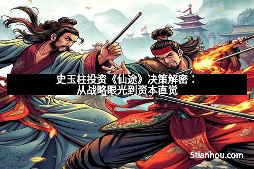 史玉柱投资《仙途》决策解密：从战略眼光到资本直觉